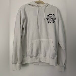 White Graphic Hoodie